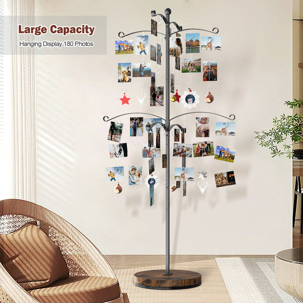 Metal Photo Display Tree, 90 Clips