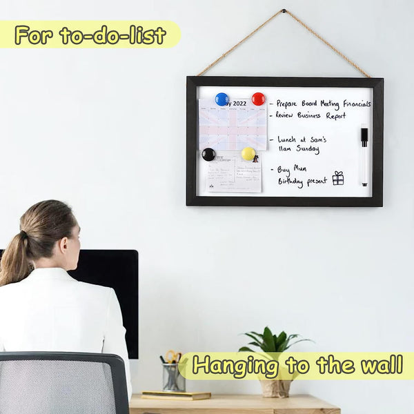 Wall Whiteboard Magnetic Dry Erase Board, 16x12, 2 pieces