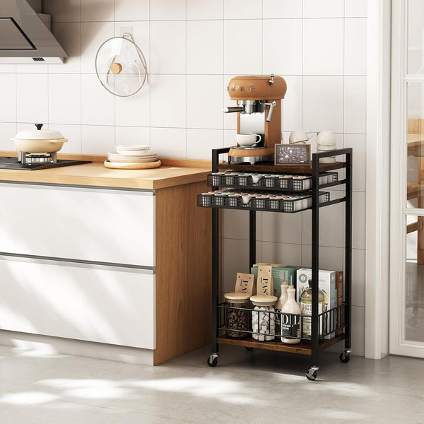 Stylish home or office coffee bar organiser