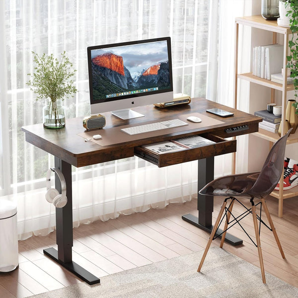 48 x 24 Desk Adjustable Height Desk with 12W Wireless Charging