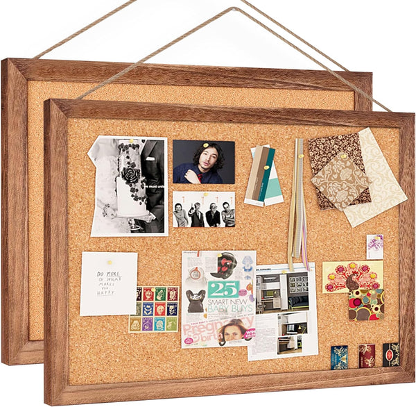 Wood framed cork boards 16 "x11" small cork boards