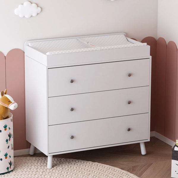 3-drawer baby changing table and storage dresser