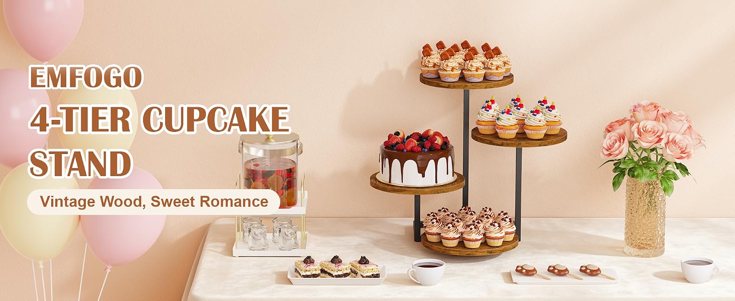 4 Tier Cupcake Stand