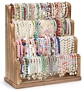 Emfogo Bracelet Holder, 4 Tier Bracelet Organizer Storage for Bracelets Bangles Watch Scrunchies