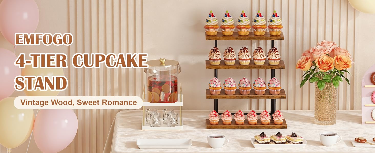 4 tier cupcake stand