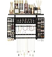 Emfogo Jewelry Organizer Hanging Wall Mounted Jewelry Holder