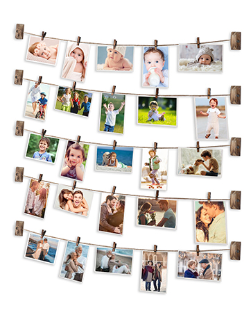 Picture frames collage
