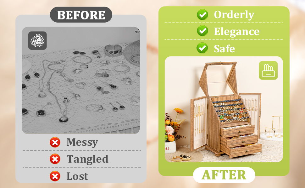 jewelry box organizer jewelry boxes for women earring holder organizer for girl