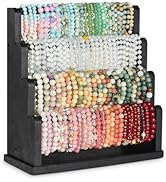 Emfogo Bracelet Holder, 4 Tier Bracelet Organizer Storage for Bracelets Bangles Watch Scrunchies