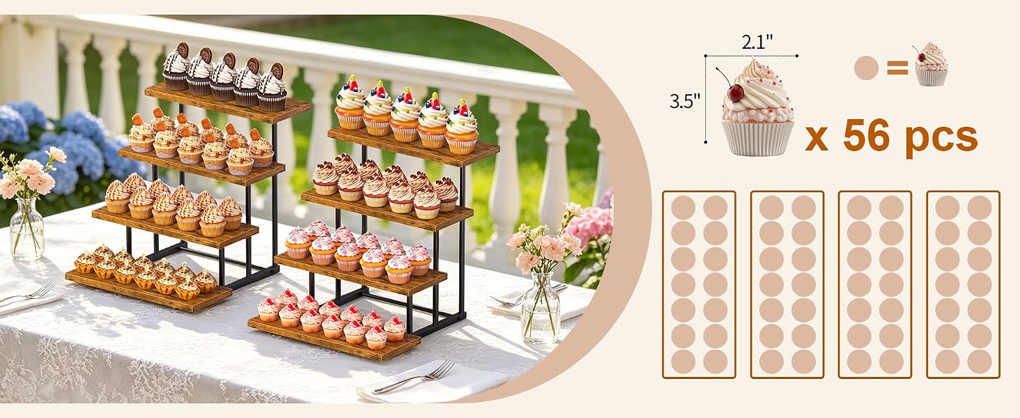 holds about 56 standard cupcakes