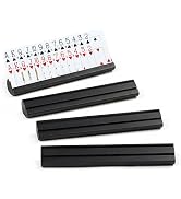 Playing Card Holder for Seniors Adults, Set of 4 Widen Card Slots Card Holders for Playing Cards