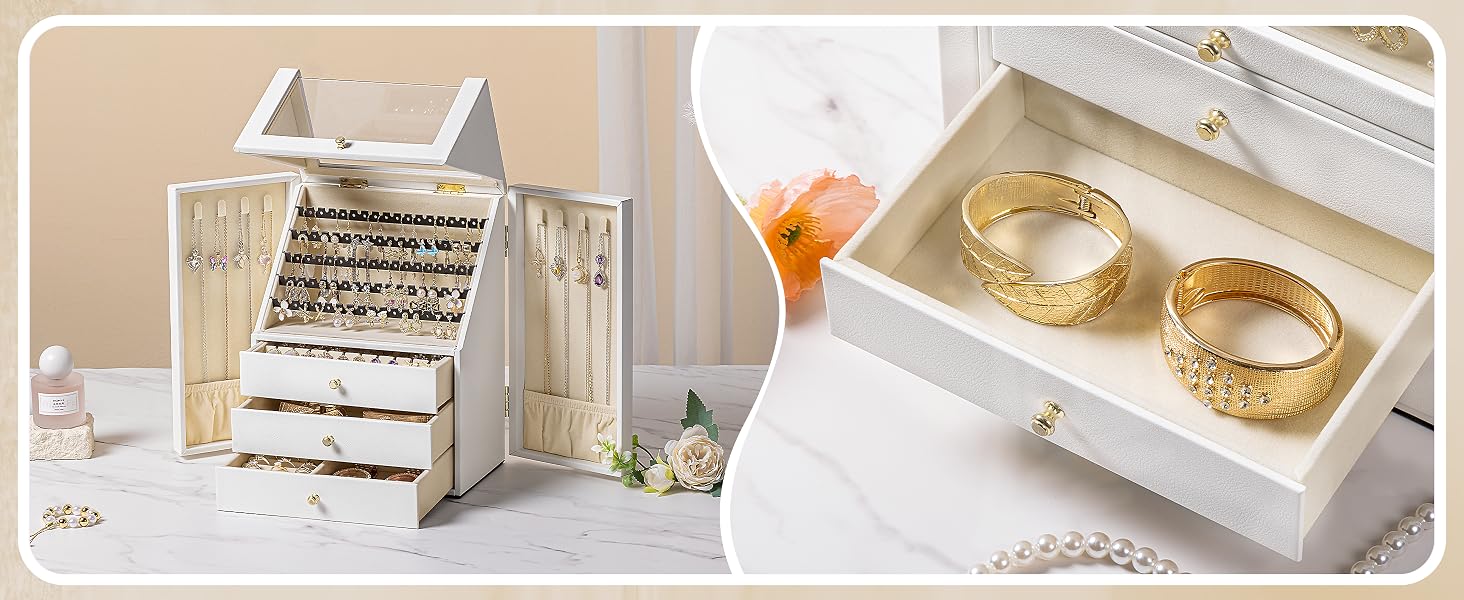 Srillollar Jewelry Organizer Box for Women