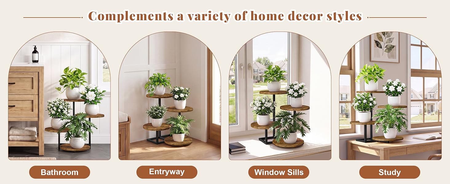 Wooden Plant Stand Indoor