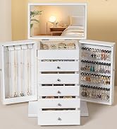 Emfogo Wooden Jewelry Box for Women
