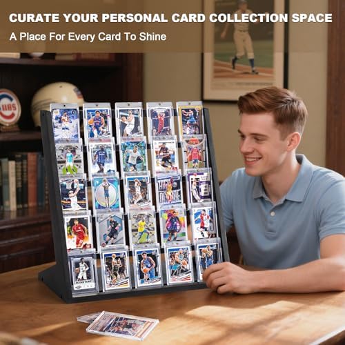 Rustic Trading Card Display Frame & Stand Bundle - Image 9