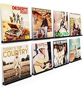 Emfogo Vinyl Record Shelf Wall Mount, 8 Pack Album Record Holder Wall
