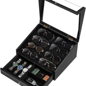 Necklace Display Stand & Eyewear Organizer Set