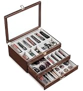 Emfogo Pocket Knife Display Case for Collection of 32-38 Folding Knives