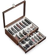 Emfogo Pocket Knife Display Case for Collection of 18-24 Folding Knives