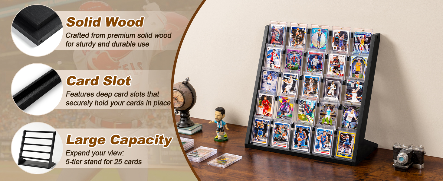 trading card display stand