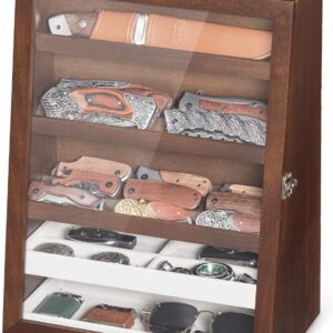 Dustproof Pocket Knife Collection Case, Holds 28 Folders