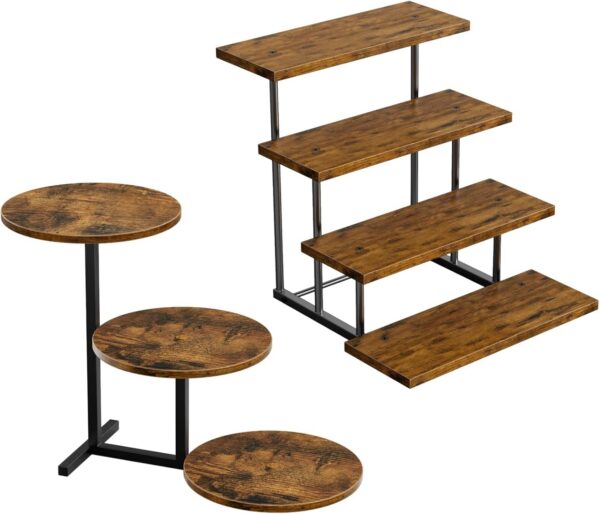 3 & 4 Tier Wooden Cupcake Stands Bundle