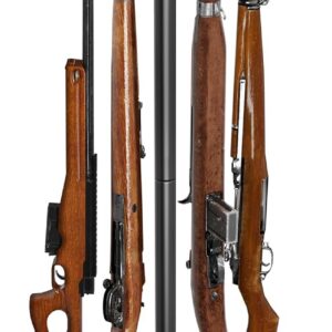 Heavy Solid Wood Rifle Rack with Soft Padding, 12-Gun Corner Stand