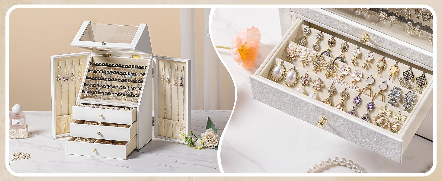 Srillollar Jewelry Organizer Box for Women