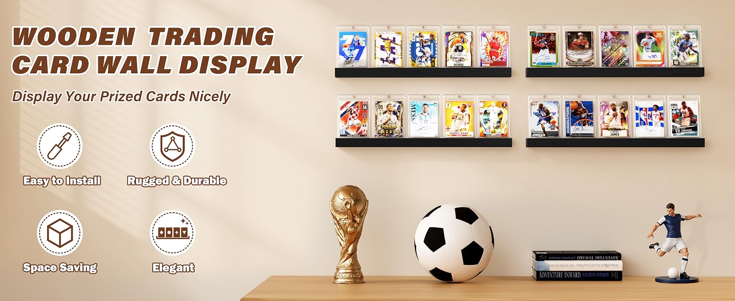 trading card wall display card display shelf card display case