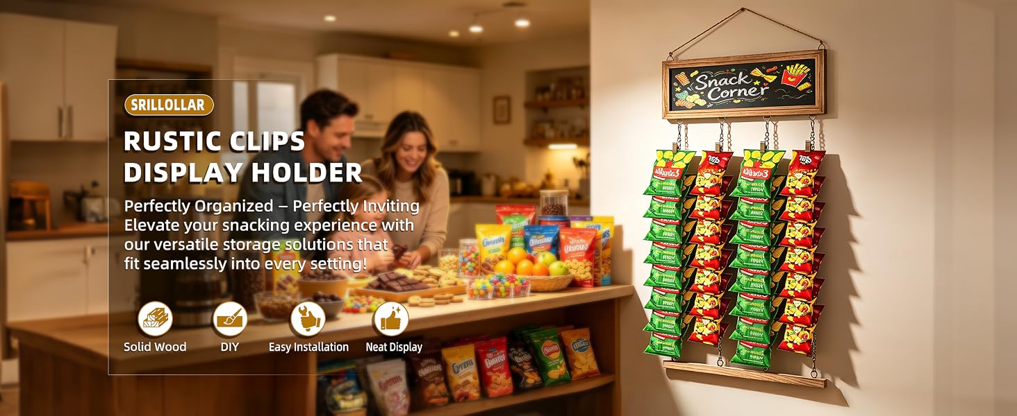 Hanging Chip Display Rack Stand