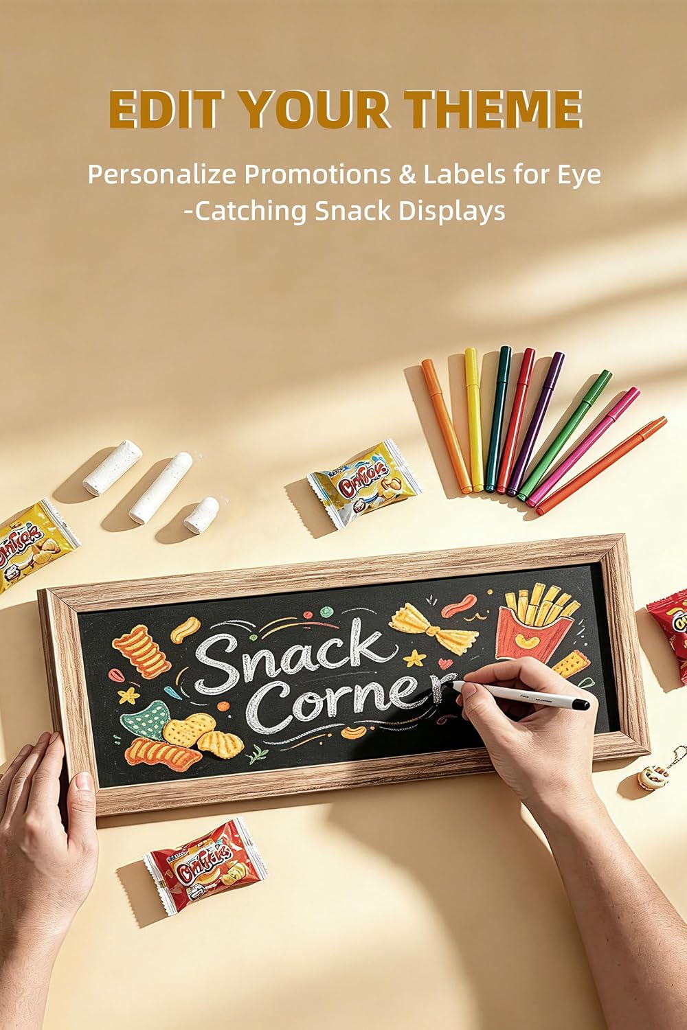 Hanging Wooden Chip Display Rack for Potato Snack Bags - Image 7