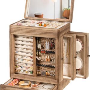 Large Boho Mirror & Jewelry Box Gift Set