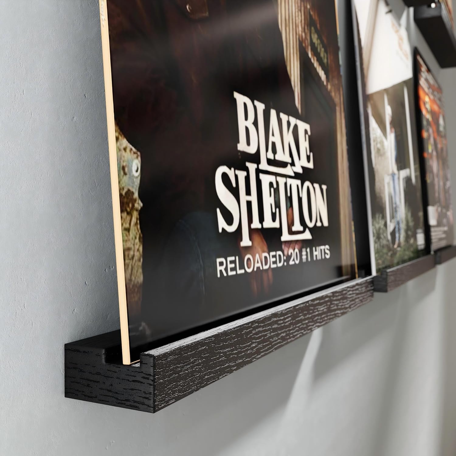 8-Pack Wood Vinyl Record Wall Shelves, 12-Inch LP Album Holder - Image 6