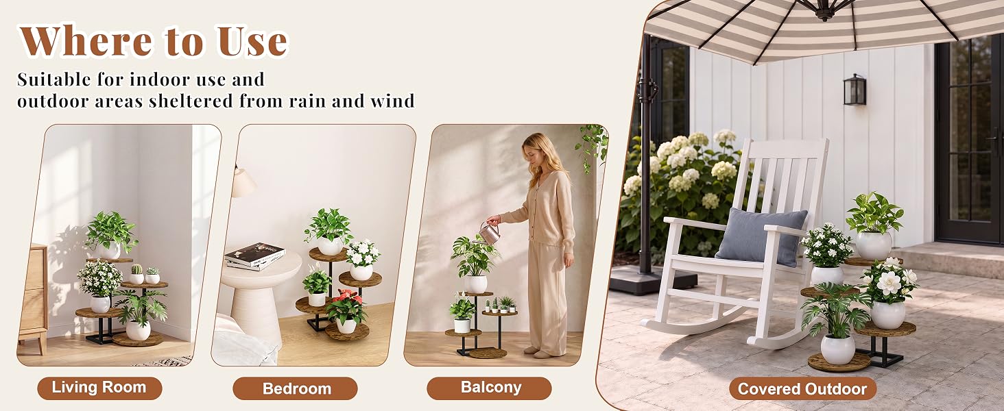 4-Tier Plant Stand Indoor