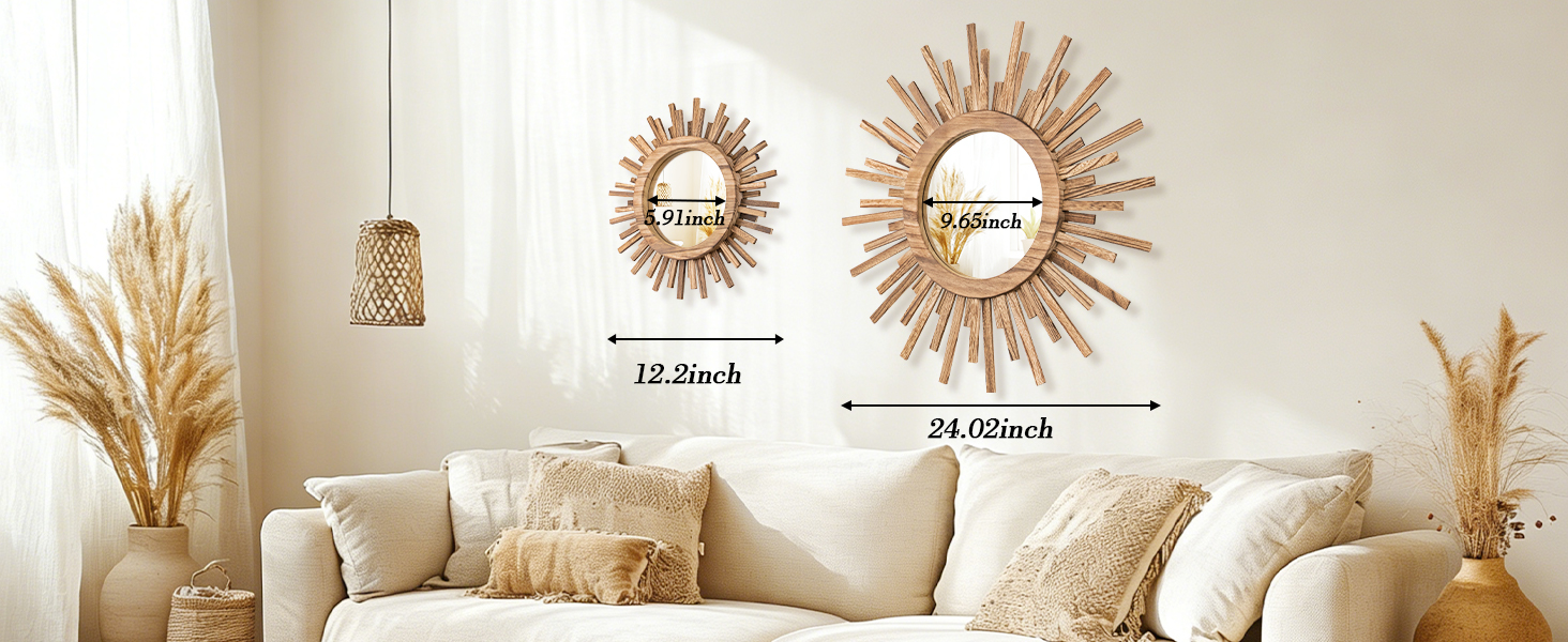 Boho Sunburst Mirror