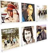 Emfogo Vinyl Record Shelf Wall Mount, 6 Pack Album Record Holder Wall