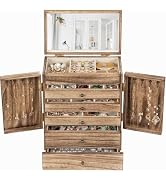Emfogo Wooden Jewelry Box for Women
