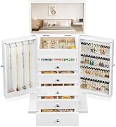 Emfogo Wooden Jewelry Box for Women